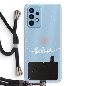 CaseCompany Be(e) kind: Samsung Galaxy A52 Transparant Hoesje met koord