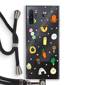 CaseCompany Happy bento friends: Samsung Galaxy Note 10 Plus Transparant Hoesje met koord