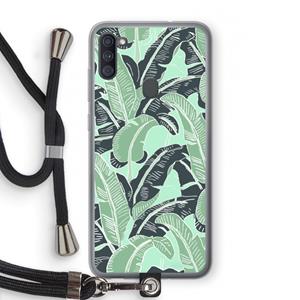 CaseCompany This Sh*t Is Bananas: Samsung Galaxy A11 Transparant Hoesje met koord