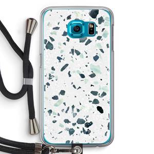 CaseCompany Terrazzo N°2: Samsung Galaxy S6 Transparant Hoesje met koord