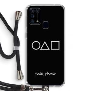 CaseCompany Squid Game: Samsung Galaxy M31 Transparant Hoesje met koord