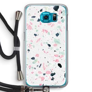 CaseCompany Terrazzo N°3: Samsung Galaxy S6 Transparant Hoesje met koord