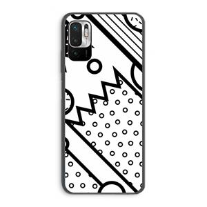 CaseCompany Pop Art #4: Xiaomi Redmi Note 10 5G Transparant Hoesje