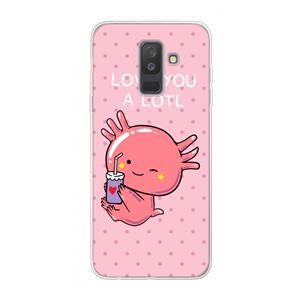 CaseCompany Love You A Lotl: Samsung Galaxy A6 Plus (2018) Transparant Hoesje