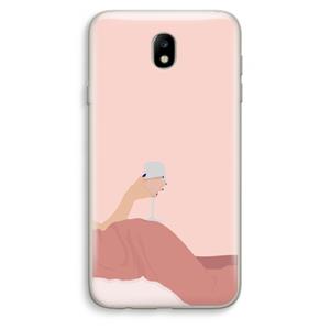 CaseCompany Wine: Samsung Galaxy J7 (2017) Transparant Hoesje