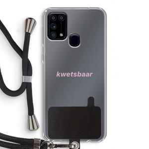 CaseCompany kwetsbaar: Samsung Galaxy M31 Transparant Hoesje met koord
