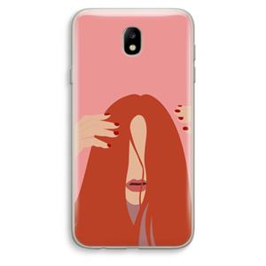 CaseCompany Woke up like this: Samsung Galaxy J7 (2017) Transparant Hoesje