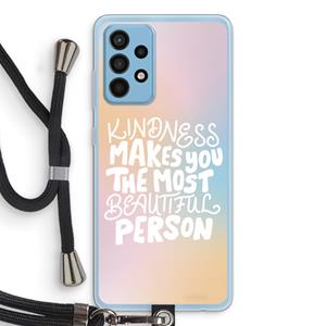 CaseCompany The prettiest: Samsung Galaxy A52 Transparant Hoesje met koord