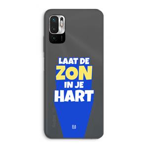 CaseCompany Laat de zon in je hart: Xiaomi Redmi Note 10 5G Transparant Hoesje