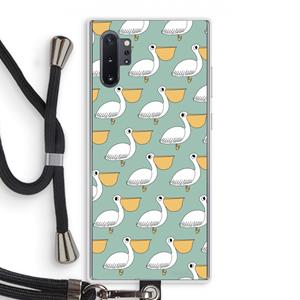 CaseCompany Pelican: Samsung Galaxy Note 10 Plus Transparant Hoesje met koord