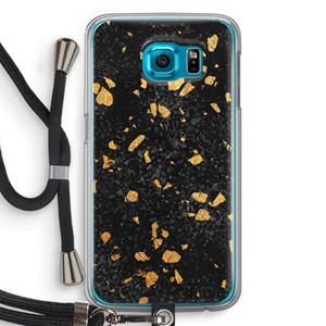 CaseCompany Terrazzo N°7: Samsung Galaxy S6 Transparant Hoesje met koord