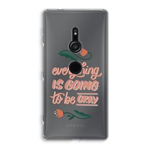 CaseCompany Optimistic flower girl: Sony Xperia XZ2 Transparant Hoesje