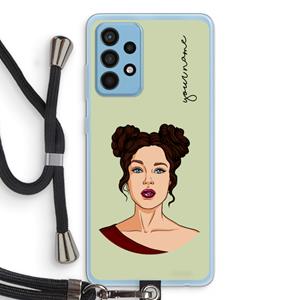 CaseCompany Pop-Art Creator: Samsung Galaxy A52 Transparant Hoesje met koord