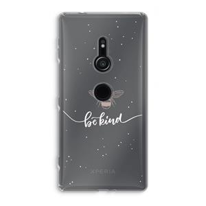 CaseCompany Be(e) kind: Sony Xperia XZ2 Transparant Hoesje