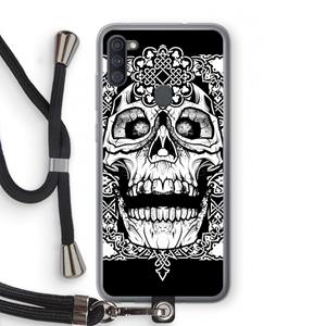 CaseCompany Seek & Destroy: Samsung Galaxy A11 Transparant Hoesje met koord