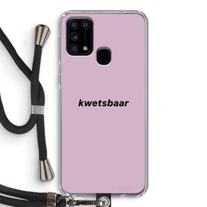 CaseCompany kwetsbaar: Samsung Galaxy M31 Transparant Hoesje met koord