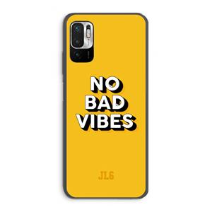 CaseCompany No Bad Vibes: Xiaomi Redmi Note 10 5G Transparant Hoesje