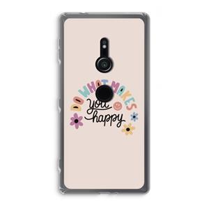 CaseCompany Happy days: Sony Xperia XZ2 Transparant Hoesje