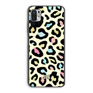 CaseCompany Leopard pattern: Xiaomi Redmi Note 10 5G Transparant Hoesje