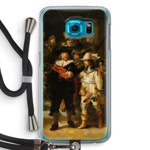 CaseCompany De Nachtwacht: Samsung Galaxy S6 Transparant Hoesje met koord