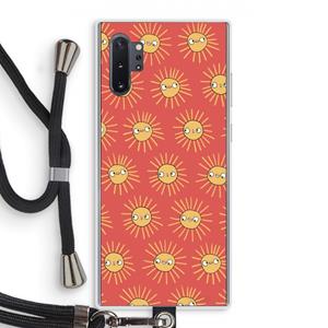 CaseCompany Zon: Samsung Galaxy Note 10 Plus Transparant Hoesje met koord