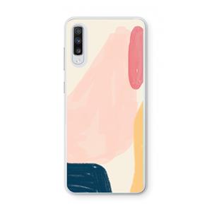 CaseCompany Saturday Flow: Samsung Galaxy A70 Transparant Hoesje