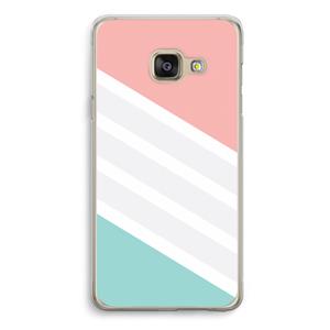 CaseCompany Strepen pastel: Samsung A3 (2017) Transparant Hoesje