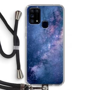 CaseCompany Nebula: Samsung Galaxy M31 Transparant Hoesje met koord