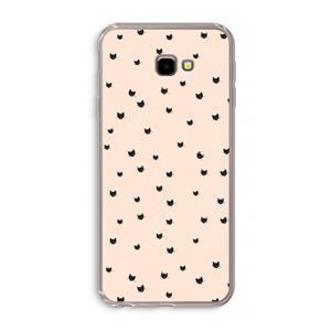 CaseCompany Kleine kattenkopjes: Samsung Galaxy J4 Plus Transparant Hoesje