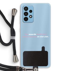 CaseCompany uw waarde daalt niet: Samsung Galaxy A52 Transparant Hoesje met koord
