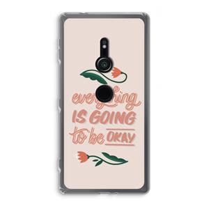 CaseCompany Optimistic flower girl: Sony Xperia XZ2 Transparant Hoesje