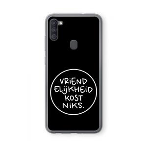 CaseCompany Vriendelijkheid: Samsung Galaxy A11 Transparant Hoesje