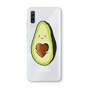 CaseCompany Avocuddle: Samsung Galaxy A70 Transparant Hoesje