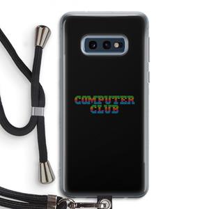 CaseCompany Retro: Samsung Galaxy S10e Transparant Hoesje met koord