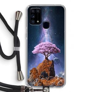 CaseCompany Ambition: Samsung Galaxy M31 Transparant Hoesje met koord