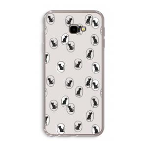CaseCompany Miauw: Samsung Galaxy J4 Plus Transparant Hoesje