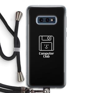 CaseCompany Hello: Samsung Galaxy S10e Transparant Hoesje met koord