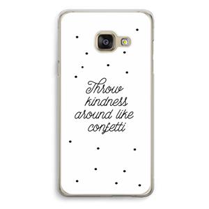 CaseCompany Confetti: Samsung A3 (2017) Transparant Hoesje