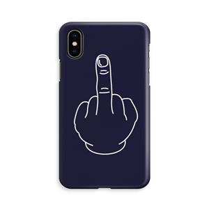 CaseCompany F**k U: iPhone X Volledig Geprint Hoesje