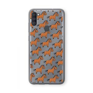 CaseCompany Pony: Samsung Galaxy A11 Transparant Hoesje