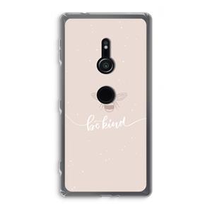 CaseCompany Be(e) kind: Sony Xperia XZ2 Transparant Hoesje