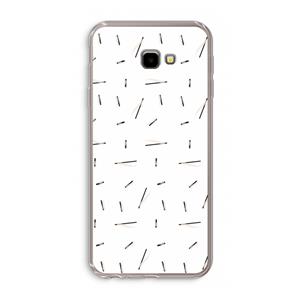 CaseCompany Hipster stripes: Samsung Galaxy J4 Plus Transparant Hoesje