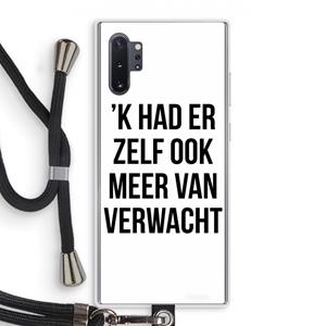 CaseCompany Meer verwacht: Samsung Galaxy Note 10 Plus Transparant Hoesje met koord