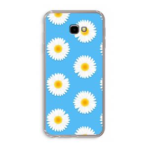 CaseCompany Margrietjes: Samsung Galaxy J4 Plus Transparant Hoesje