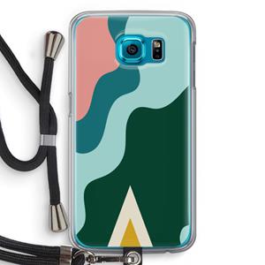 CaseCompany Noor B: Samsung Galaxy S6 Transparant Hoesje met koord