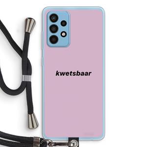 CaseCompany kwetsbaar: Samsung Galaxy A52 Transparant Hoesje met koord