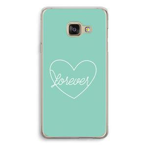 CaseCompany Forever heart pastel: Samsung A3 (2017) Transparant Hoesje