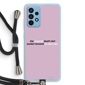 CaseCompany uw waarde daalt niet: Samsung Galaxy A52 Transparant Hoesje met koord