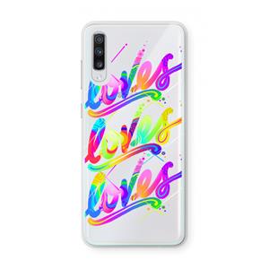 CaseCompany Loves: Samsung Galaxy A70 Transparant Hoesje