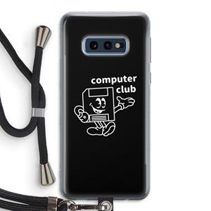 CaseCompany Floppyhead: Samsung Galaxy S10e Transparant Hoesje met koord